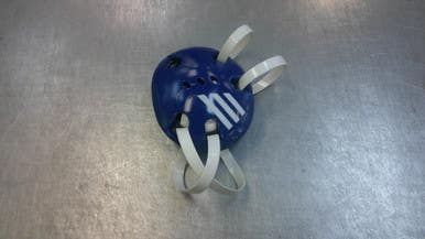 Used Adidas Wrestling Headgear Navy Blue 11339-S000197286