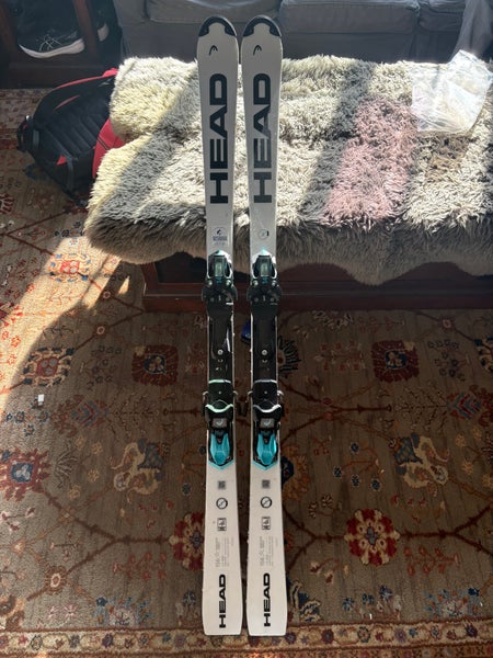 Unisex 2024 HEAD WC Rebels e.SL 156 cm Racing Skis With Bindings Max Din 14 (Used)