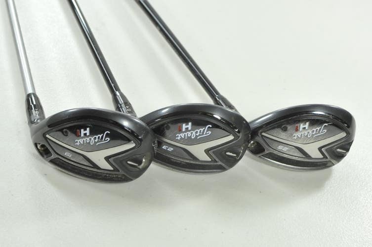 Titleist 818 H1 19*, 23*, 25* Hybrid Set Stiff/Regular Flex RH Graphite # 207853