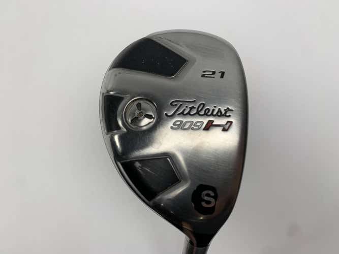 Titleist 909 H 4 Hybrid 21* Aldila VooDoo Stiff Graphite Mens RH Midsize Grip