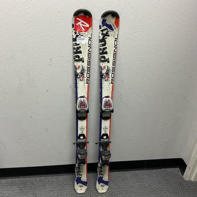 Used Rossignol PRO X1 Boys DH Ski/Binding White/Red/Navy 120 cm 11855-S000196325