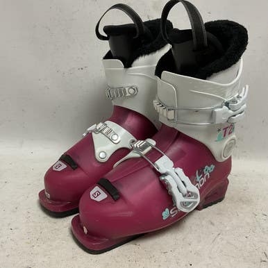 Used Salomon T2 Girls DH Ski Boot Pink 215 MP - J03 11855-S000196439