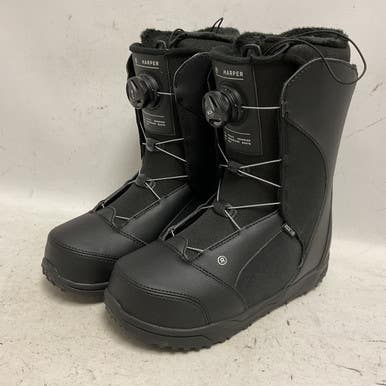 Used Ride HARPER BOA Womens Snowboard Boots Black Senior 10 11855