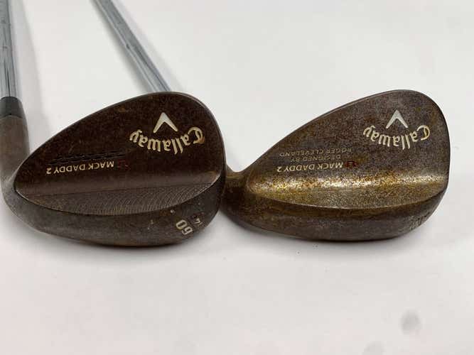 Callaway Mack Daddy 2 Chrome Raw Wedge Set 54*14 | 60*14 DG Spinner Mens RH