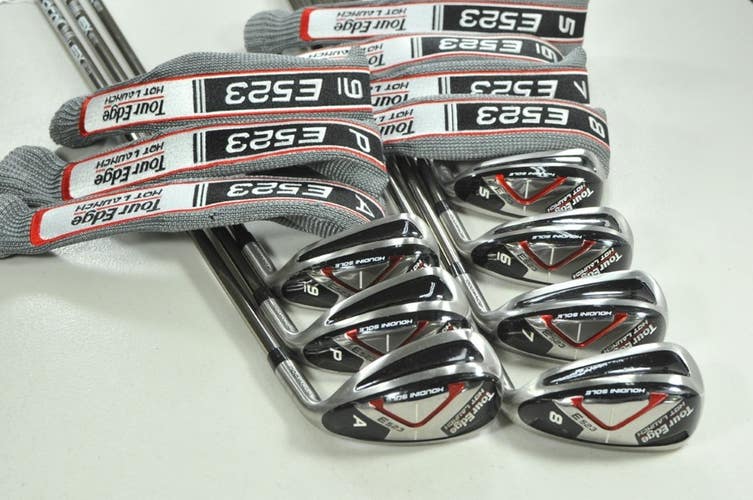 Tour Edge Hot Launch E523 Iron-Wood 5-PW,AW Iron Set Senior RH Graphite # 207880