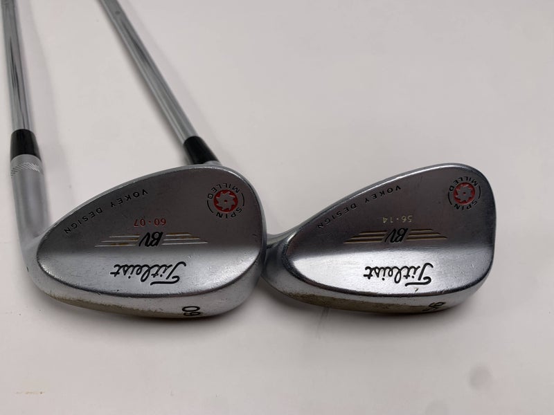 Titleist Vokey Spin Milled Chrome 2009 Wedge Set 56* 14 | 60* 7 Wedge Mens RH