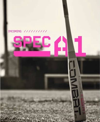 2025 Combat MFG Spec A1 Alloy BBCOR Certified Bat (-3) 30 oz 33" (New) SANDSTORM Anniversary Edition