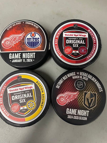 Detroit Red Wings warmup puck