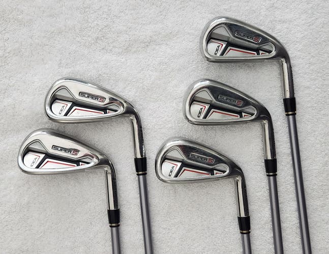 Men's Adams Idea Super S Iron Set (6-9, PW; 5 clubs) RH; Graphite Shafts