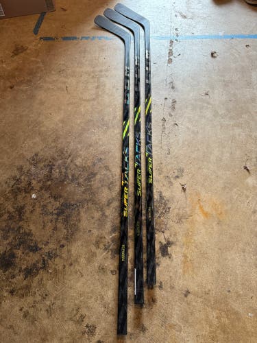 Senior CCM Super Tacks AS4 Pro Left Hand Hockey Stick P02 70 Flex Pro Stock 3 Pack (New)