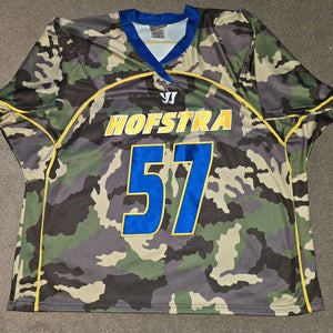 Hofstra Pride Team Issued Military Appreciation Warrior Camo Lacrosse Jersey XL