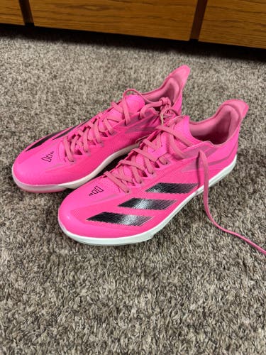 Pink Men's Size M 12.0 (W 13.0) Adult Adidas Adizero Molded Cleats (New)