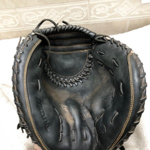 Mizuno GXS-50PF2 Softball Catcher's Mitt 34" Black - Fully Broken In & Ready!