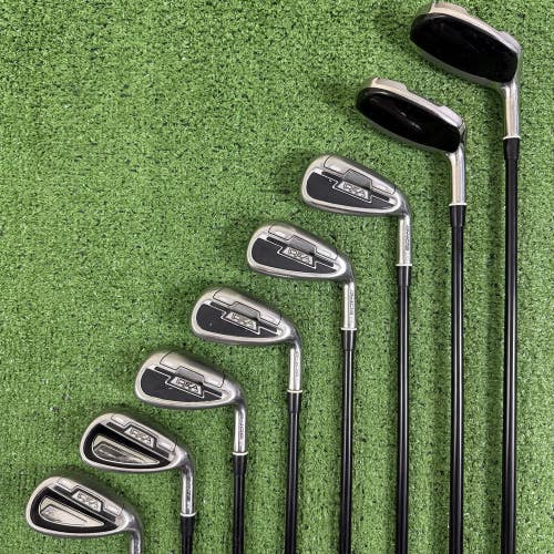 Adams Golf A4OSR Hybrid Iron Set 4H 5H 6-PW GW Graphite Design Regular Flex