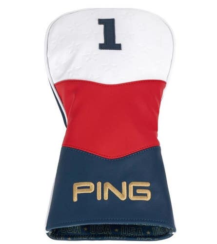PING Anthem Driver Cover Headcover White/Red/Navy Limited Edition NEW!