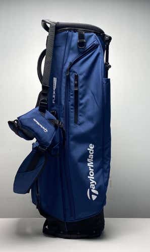 Taylormade Flex Tech Stand Bag Blue 4-Way Divide Dual Strap Golf Bag