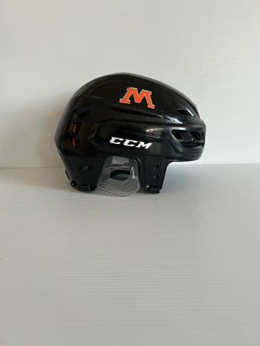 Used Black Medium CCM Tacks 710 Helmet