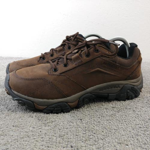 Merrell Moab Adventure Lace Waterproof Hiking Shoes Mens Size 8 Brown Leather