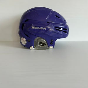 Used Purple Large Bauer Re-Akt 100 Helmet