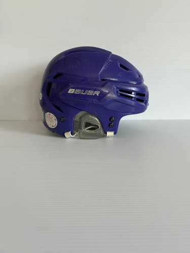 Used Purple Large Bauer Re-Akt 100 Helmet