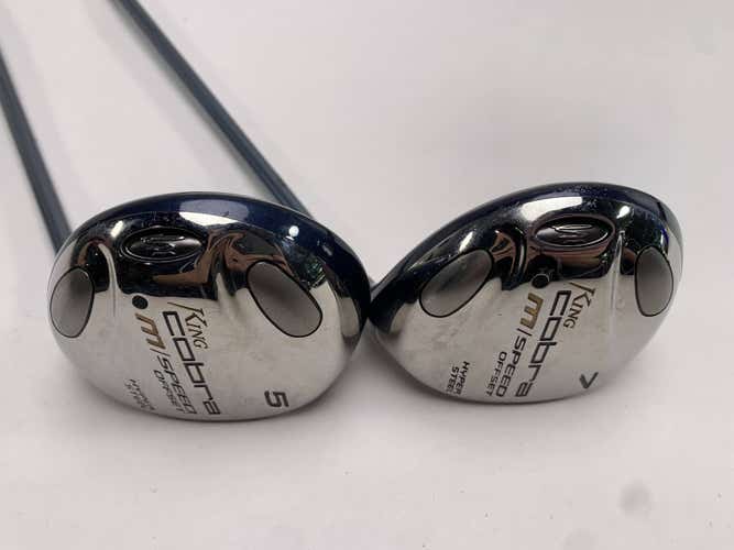 Cobra M Speed Offset 5 & 7 Fairway Wood Set 18* 21* Bassara M Speed Ladies RH