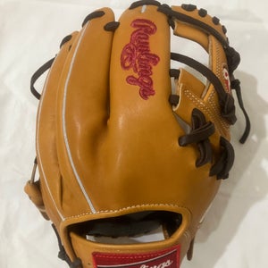 New Rawlings Heart of the Hide Traditional Tan PRO204-2T 11.5" Infield Glove