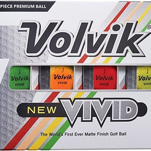 Volvik New Vivid Golf Balls (Assorted Matte Colors, 3 Piece, 2022) 12pk 1DZ NEW