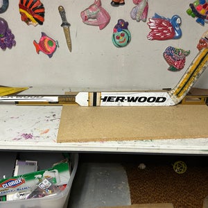 Intermediate Sher-Wood T80 Regular Goalie Stick 22.5" Paddle (Used)
