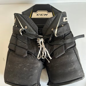 Used Intermediate Medium CCM Axis 1.9 Hockey Goalie Pants - Black