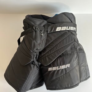 New Senior Small Bauer Elite Hockey Goalie Pants - Black