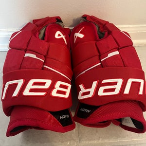 Bauer Supreme Mach Gloves 2025 (New) Senior 14” Red