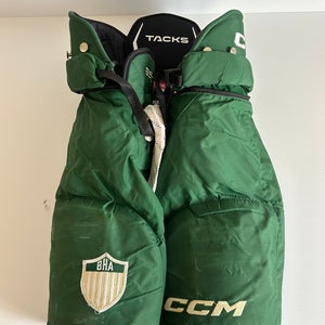 Used Senior Medium CCM 85C Pro Stock Hockey Pants - Green