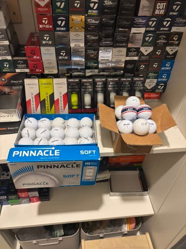 Mixed bulk golf ball lot, in box variety