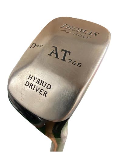 Thomas Golf AT 725 Hybrid Driver 10.5 RH Senior Flex Steel 42" New Grip HC Nice