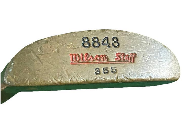 Wilson Staff 8843 355 Napa Blade Putter Fluted Steel 35.5" RH Good Leather Grip