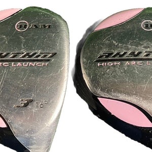 Ram Rhythm Women's Fairway Wood Set 3w, 5w Ladies Graphite RH Nice Factory Grips