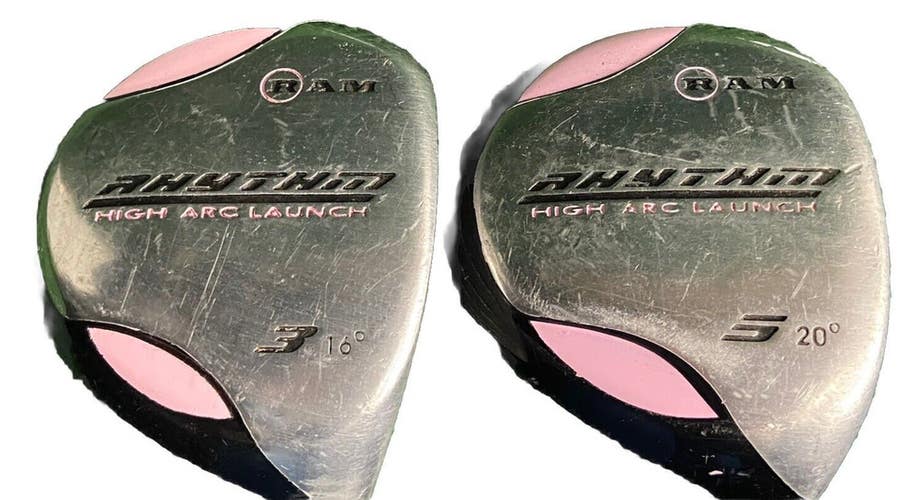 Ram Rhythm Women's Fairway Wood Set 3w, 5w Ladies Graphite RH Nice Factory Grips