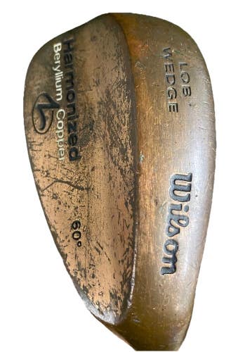 Wilson Harmonized BeCu Lob Wedge 60* Stiff Steel 34.5 Inches RH New Jumbo Grip
