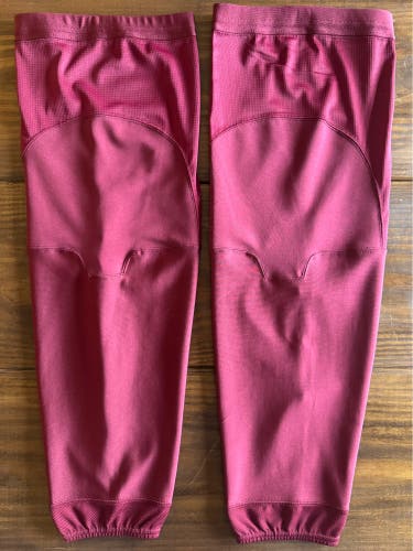 Senior XL Reebok Socks Pro Stock Maroon (Used)