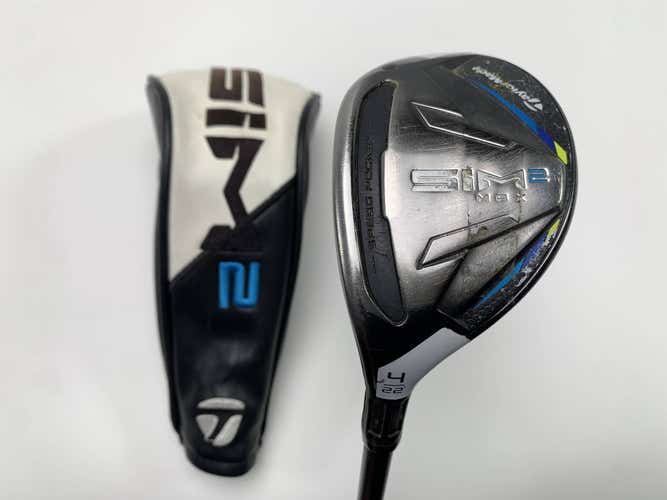 TaylorMade SIM2 MAX Rescue 4 Hybrid 22* LAGP Tour AXS 65g Senior LH HC
