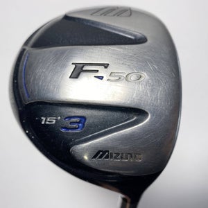Mizuno F50 3 Fairway Wood 15* Exsar FS2 Stiff Graphite Mens RH