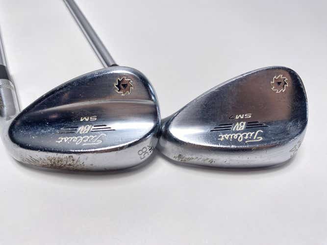 Titleist Vokey SM7 Tour Chrome Wedge Set 54* 8 58* 14 Wedge Steel Mens RH