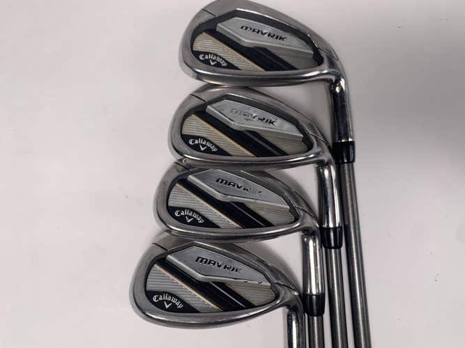 Callaway Mavrik Iron Set 8-PW+AW AeroTech SteelFiber i70 Regular Mens RH