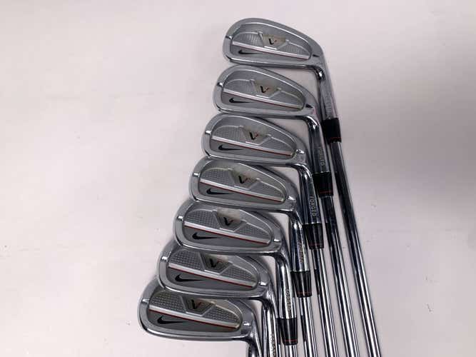 Nike Victory Red CB Iron Set 4-PW Stiff Steel Mens RH
