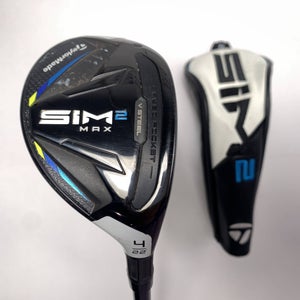 TaylorMade SIM2 MAX Rescue 4 Hybrid 22* Fujikura Ventus Blue 5A Senior RH HC