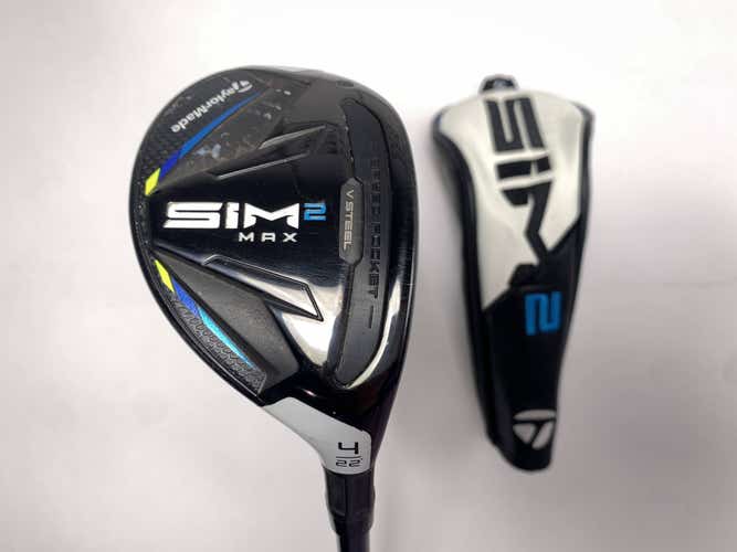 TaylorMade SIM2 MAX Rescue 4 Hybrid 22* Fujikura Ventus Blue 5A Senior RH HC
