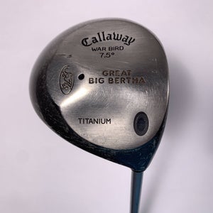 Callaway Big Bertha Warbird Driver 7.5* BB UL Firm Graphite Mens RH