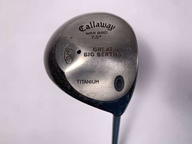 Callaway Big Bertha Warbird Driver 7.5* BB UL Firm Graphite Mens RH