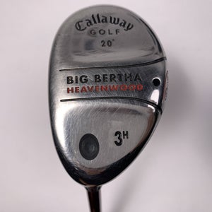 Callaway Big Bertha Heavenwood 3 Hybrid 20* RCH 75w Senior Graphite Mens LH
