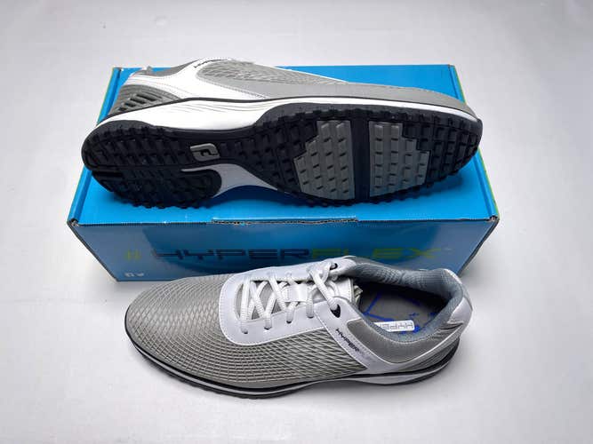 FootJoy Hyperflex Fitness Trainer Shoes White Gray Men's SZ 10.5 (62800)